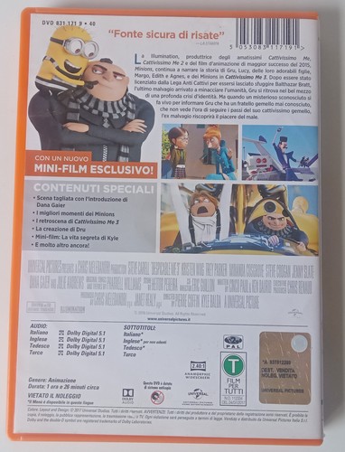 CATTIVISSIMO ME 3 (2017) DVD ORIGINALE Universal Pictures, 2017 - 831 171 9 - Picture 4 of 9