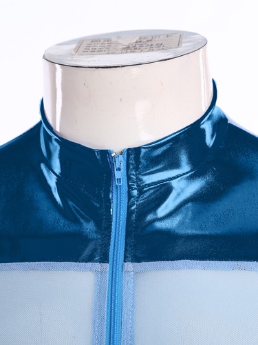 Men Undershirt Glitter Shirts Look Crew Neck Tops Shiny Street Breathable Top - Picture 13 of 75
