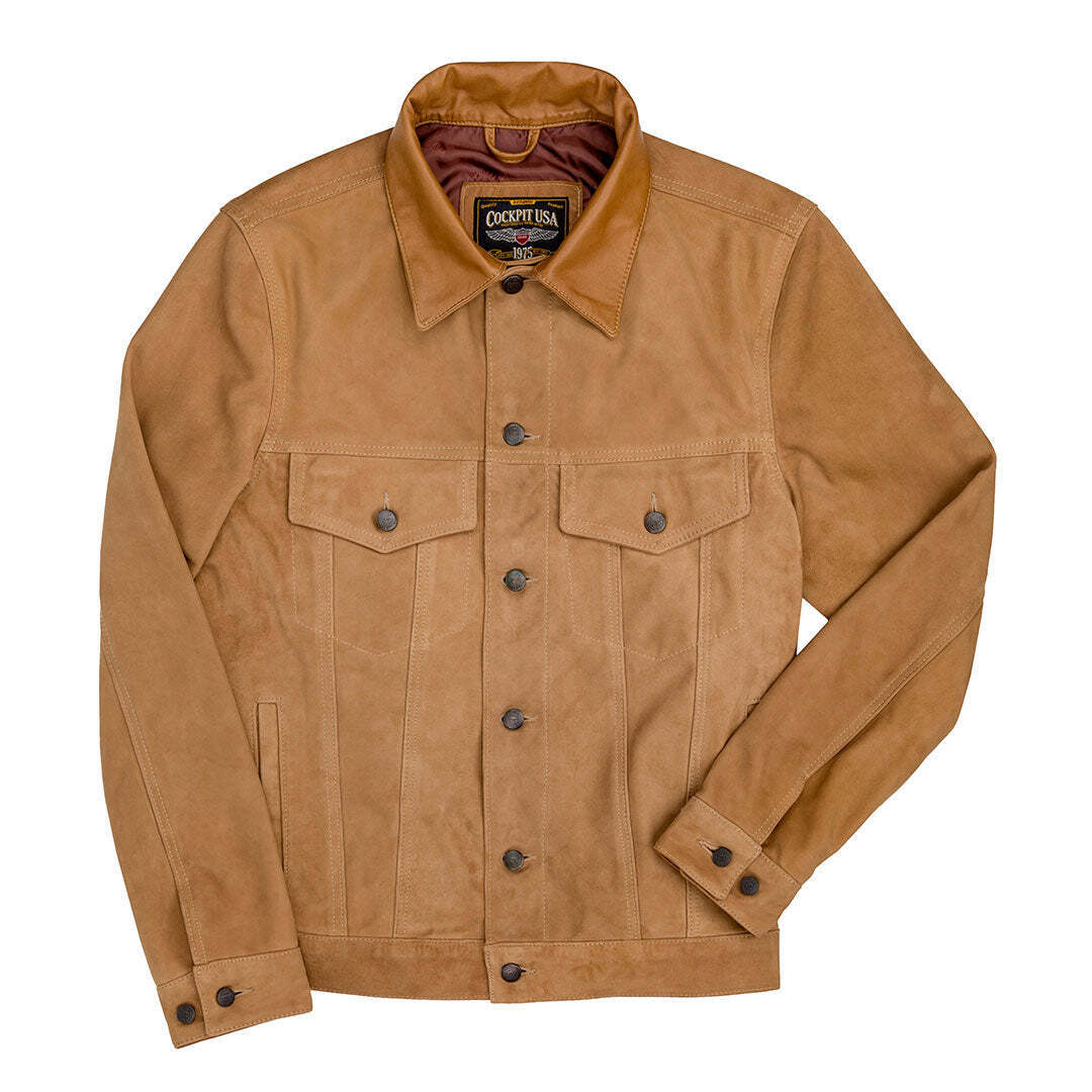 COCKPIT USA Suede Trucker Jacket Z21Z002 USA Made | eBay COCKPIT USA Suede Trucker Jacket Z21Z002 USA Made | eBay