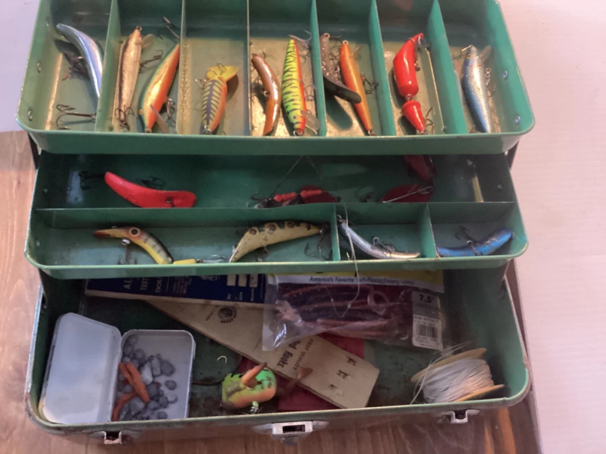 Fishing Tackle Box With Lures Etc