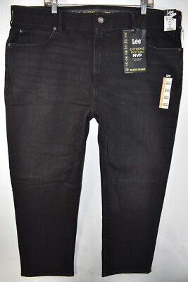 New Lee Relaxed Fit Straight Leg Extreme Motion MVP Waist Jeans Mens Size 46x30
