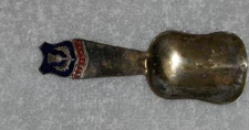 Vtg Silver Plated Scotland Souvenir Spoon Miniature Metal Scoop Made In England