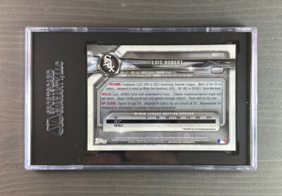 Luis Robert RC 2018 Bowman Chrome 1st Rookie #BCP21 SGC 9.5