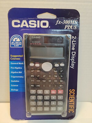 Casio FX-300MS PLUS Scientific Calculator BRAND NEW SEALED 2 line display BB95 