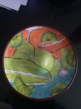 Margarita Mambo Relish Dish Margarita Sombrero 7” x 1.5” Excellent Condition