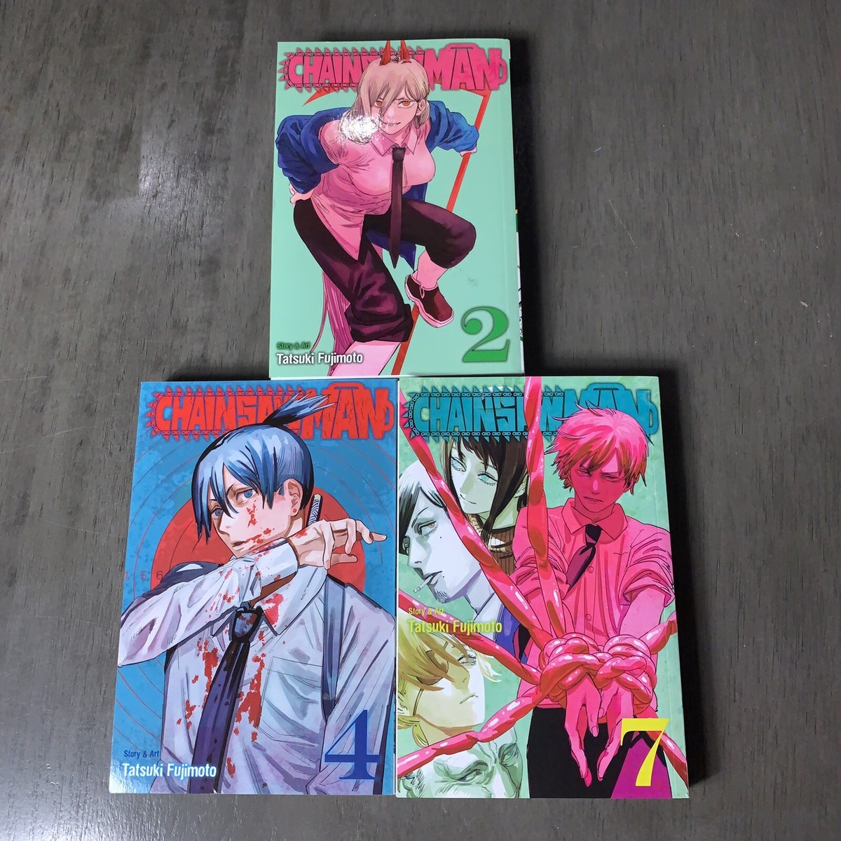 Chainsaw Man Set Vol 2, 4 & 7 by Tatsuki Fujimoto English Manga Book Lot |  eBay