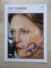 Faye Dunaway Autogramm signed 13x18 cm Karte 