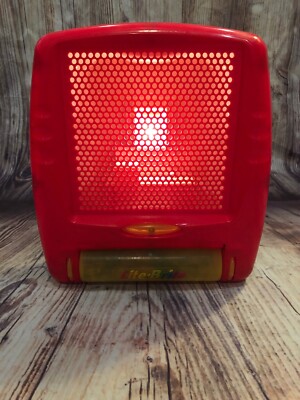 Lite Brite 2003 Portable Red Almost 200 pegs Tested 100%
