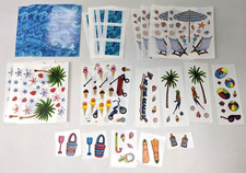 Creative Memories Thank You Gifts Tropical Beach Scrapbook Stickers 49 Lot DW22