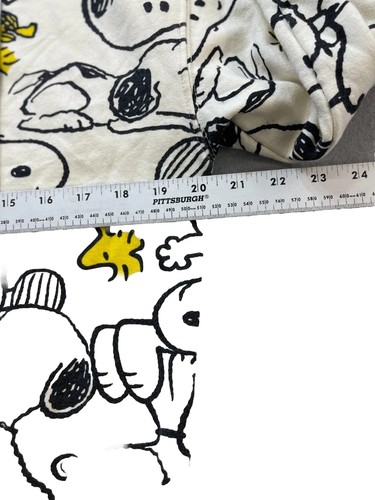Peanuts Girls Sweatshirt Sz M (7-9) Tan Snoopy Cotton Crew Long Sleeve Pullover - Picture 7 of 7