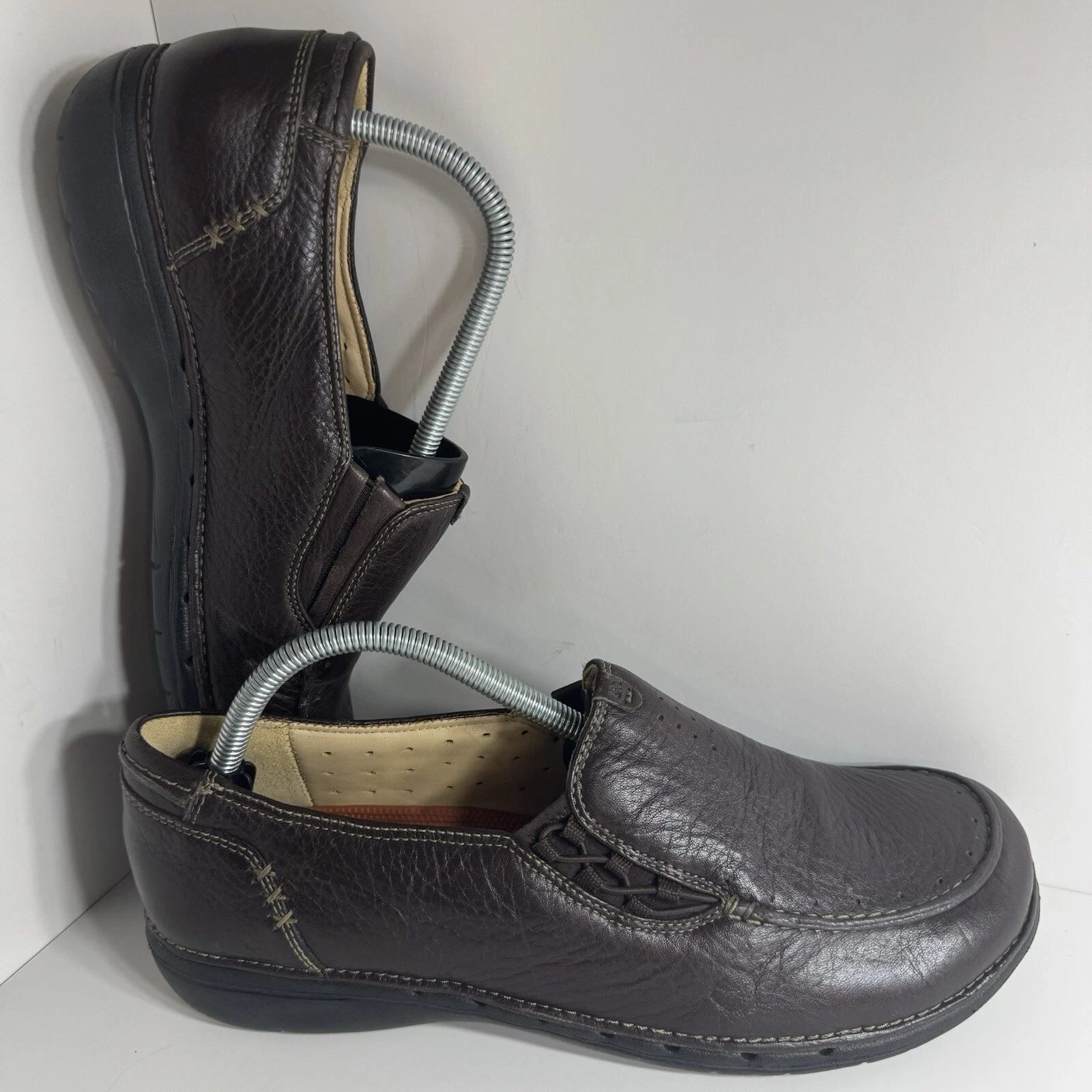 Scarpe Clarks in pelle conciata ad olio destrutturate da uomo taglia 10W