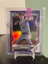 2021 Bowman CHROME Andrew Dalquist 🔥 Purple Refractor 💎 #BCP-64 /250 White Sox