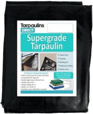 Super Grade Tarpaulin 270gsm Black Silver Ultra Heavy Duty Tarp Sheet super-grade-tarpaulin-270gsm-black-silver-ultra-heavy-duty-tarp-sheet