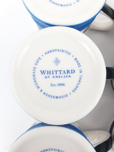 6 x Whittard Of Chelsea Espresso Cups Polka Dots & Stipes - Picture 11 of 11