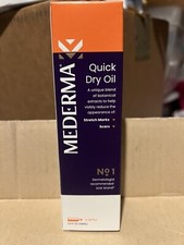 MEDERMA Quick Dry Oil For Stretch Marks  Scars Paraben  Fragrance Free 3.4 Oz