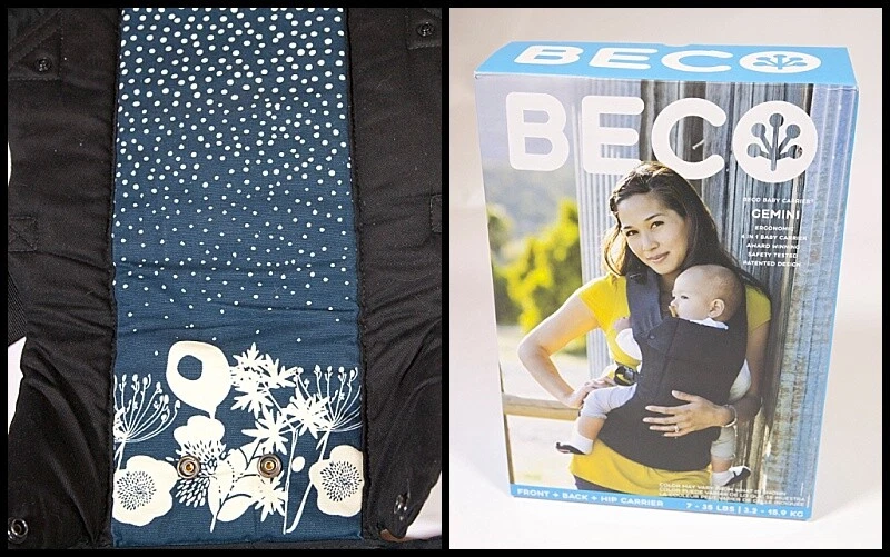 BECO Gemini Baby Infant Carrier Rare Twilight Black Design Front Hip Back Carry