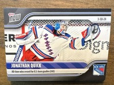2023-24 NHL TOPPS NOW® Sticker #159 🏒 Jonathan Quick 🏒 New York Rangers