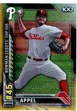 2016 Bowman Scouts Top 100 Gold Refractor #BTP-45 Mark Appel 10/50