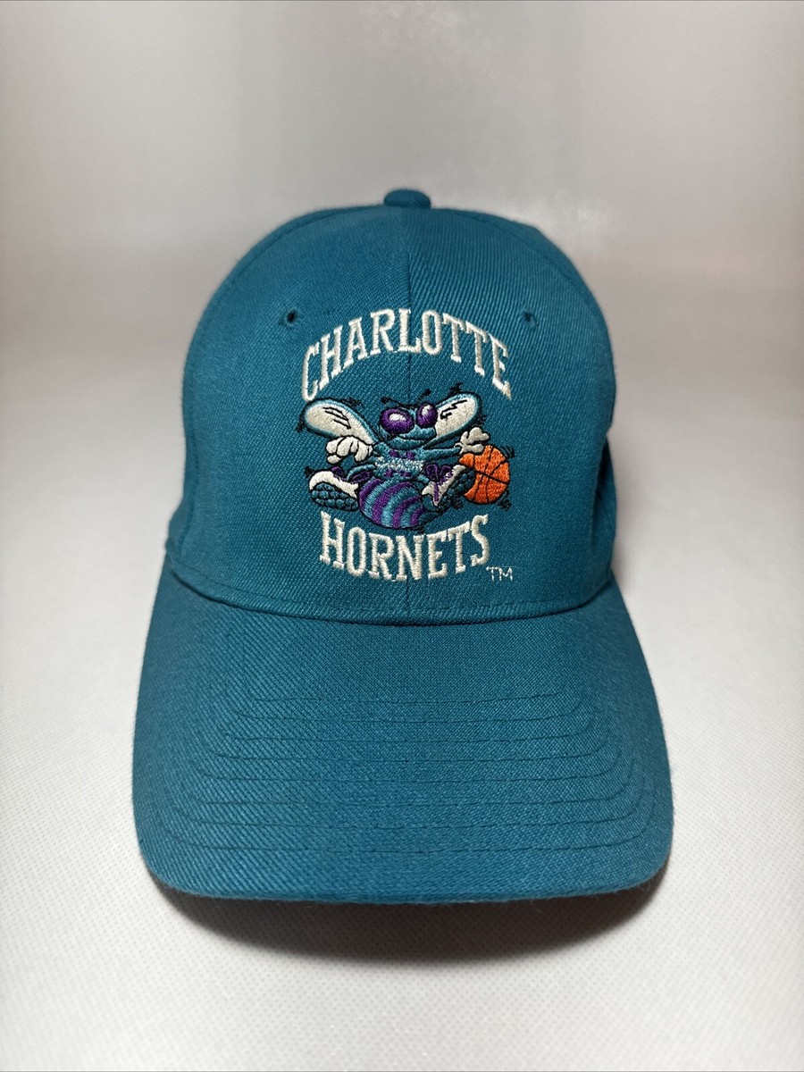 Rare VINTAGE Charlotte Hornets Starter NBA STARFIT Hat 5/8 To