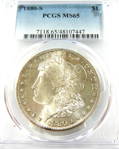 1880-S Morgan Silver Dollar PCGS MS 65