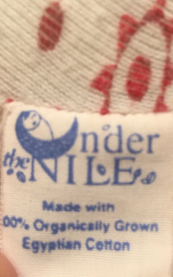 "Juguete para bebé Under the Nile mono raspado Egipto algodón orgánico peluche rojo 10""" Foto 4 de 4