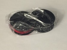 Replacement Typewriter Ribbon 1/2" Two Tone Red/Black Ribbon on Universal Spools