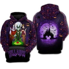 Villains Friends Ursula Maleficent Evil Queen Halloween Hoodie 3D Printed
