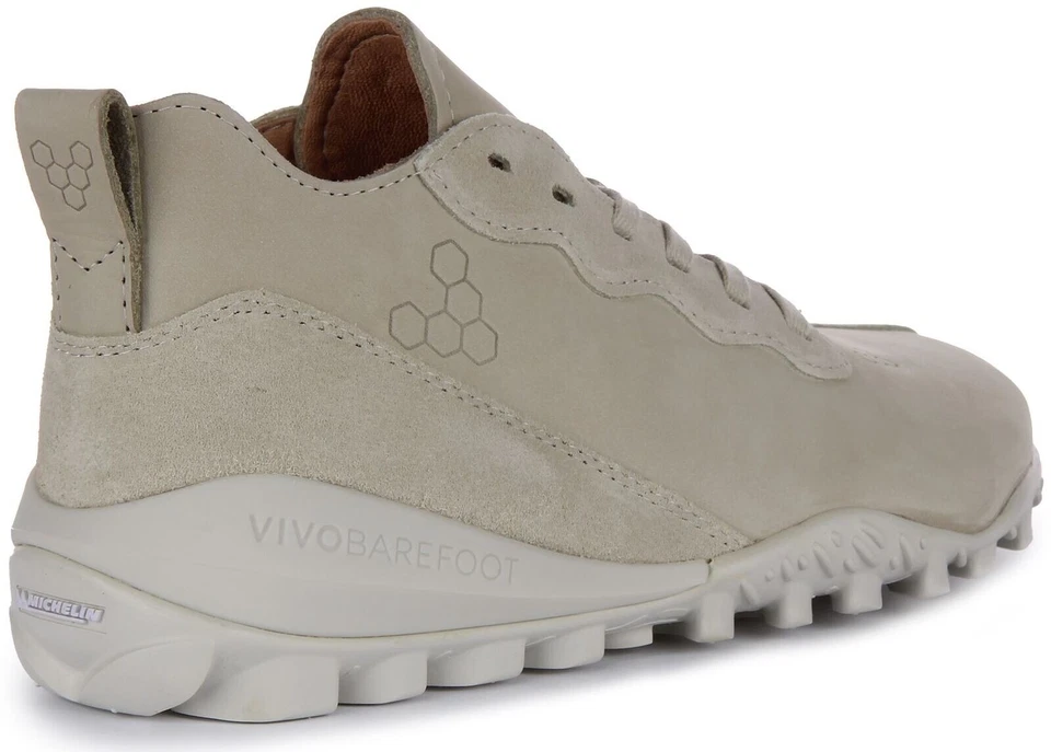 VIVOBAREFOOT Novus Medio Mujer Cordones Zapatillas En Arena Cuero Talla UK 4-9 Foto 3 de 4