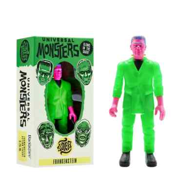 NEW Super7 Universal Monsters FRANKENSTEIN Glow-In-The-Dark ReAction 3.75 Figure
