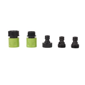 5Pcs Garden Hose Quick Connect Plastic Hose Tap Adapter Set Kit Tools D9P6