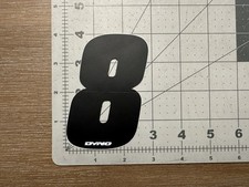 Dyno GT Eight Number Plate Sticker Decal Old Mid School BMX GENUINE