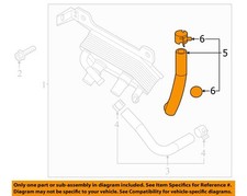 KIA OEM 23-25 Niro EV Cooling Oil Cooler-Outlet Hose 25422AO000