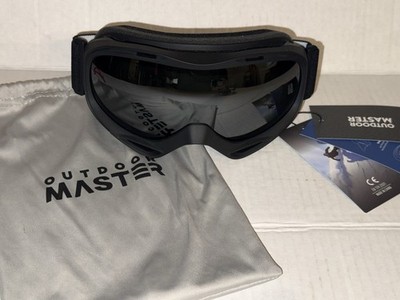 Outdoor Master Ski Goggles Black Winter Snow Cold Weather Protection NWT