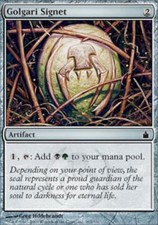 Golgari Signet -Foil Light Play MTG Ravnica