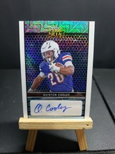 Quinton Cooley Autograph 2024 Leaf Metal Football Blue Aqua 42/60 Auto SSP