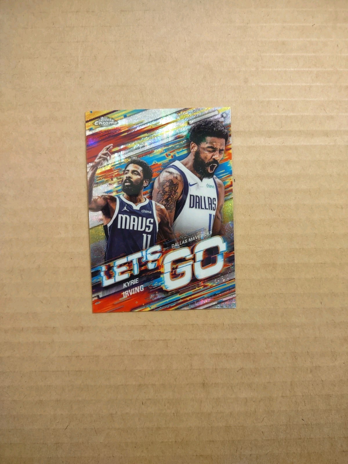 2025-26 KYRIE IRVING Topps Chrome Basketball Let's Go SSP Case Hit #LG-5 Mavs