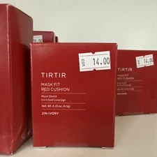 TIRTIR MASK FIT RED CUSHION FOUNDATION -mini  (0.15 oz./4.5g): 21N IVORY Sealed