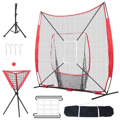 Uimoso Baseball Pitching Net Pitching Target 244x106cm Tragetasche Schlagen