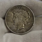 1927 D US Peace Silver Dollar $1 F (Cleaned)