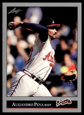 1992 Leaf Alejandro Pena Atlanta Braves #489