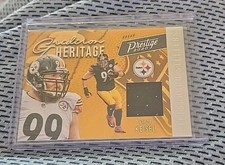 2020 Prestige Gridiron Heritage Brett Keisel jersey patch relic STEELERS