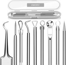 Blackhead Remover Comedone Extractor Tweezers Kit Stainless