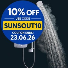 Mira Jump Electric Shower 10.8kW White & Chrome Modern Bathroom 1.1788.012