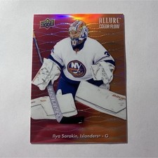Upper Deck 2023-24 Allure Color Flow Red-Orange Insert - Ilya Sorokin #CF-29