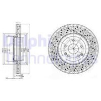 Delphi 2X Bremsscheibe Vorne Ø330Mm BelüFtet FüR Mercedes-Benz C-Klasse W203