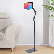 360° Tablet Floor Stand Floor Standing Mobile Phone Holder Tripod Stand Rotating