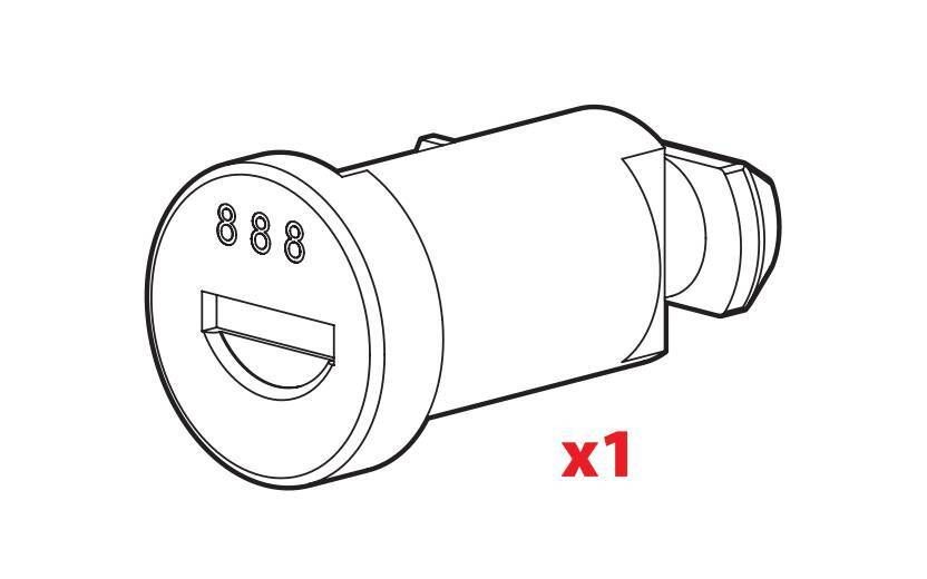 Ricambi - serratura 71NA0001 - Serie N - N198