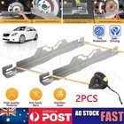 2 PCS Wheel Toe Alignment Tool Plate Stainless Tool with Anti-Fall Slots Silver