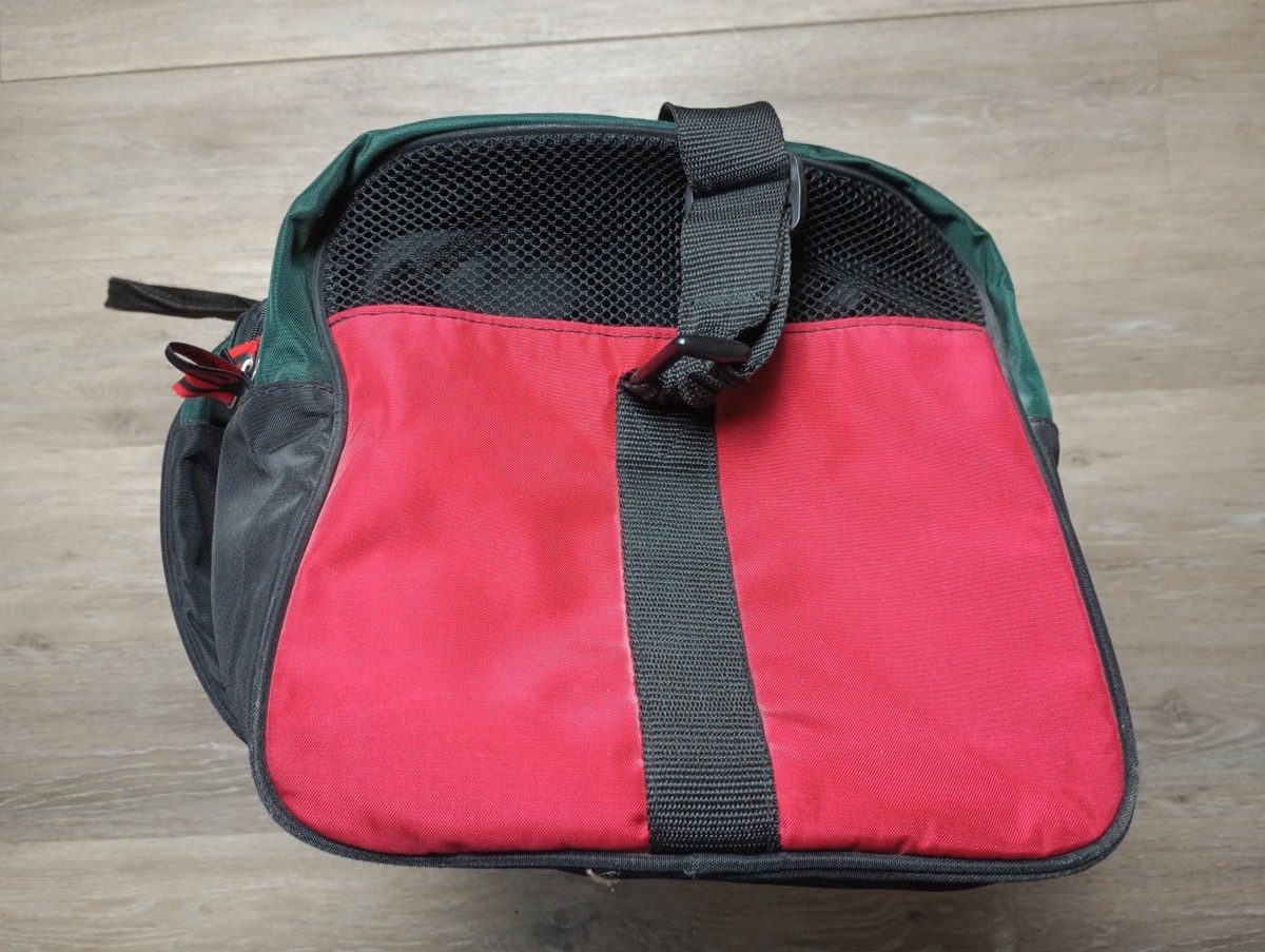 Air Jordan vtg Duffle Bag 80s 90s Nike Gray Tag Red Green Black