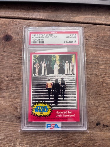 Honored for Their Heroism! - 1977 Topps Star Wars #116 PSA 10 NO RESERVE